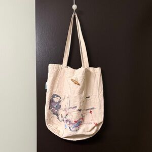 Artistic Cream Tote Bag